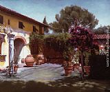 Courtyard in August (Toscana)
